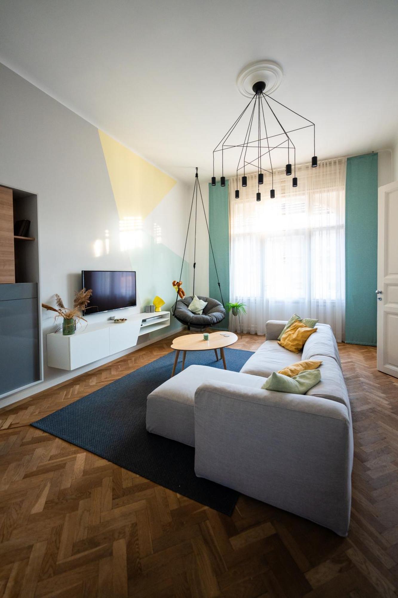 Apartment Modern, Design Lakas A Margit-sziget Mellett *